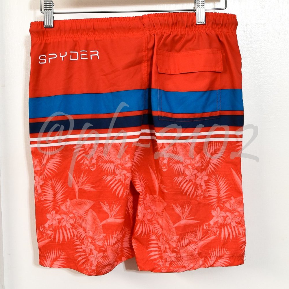 Spyder BOYS Youth 2-piece Swim Set BLUE - Picture 8 of 13